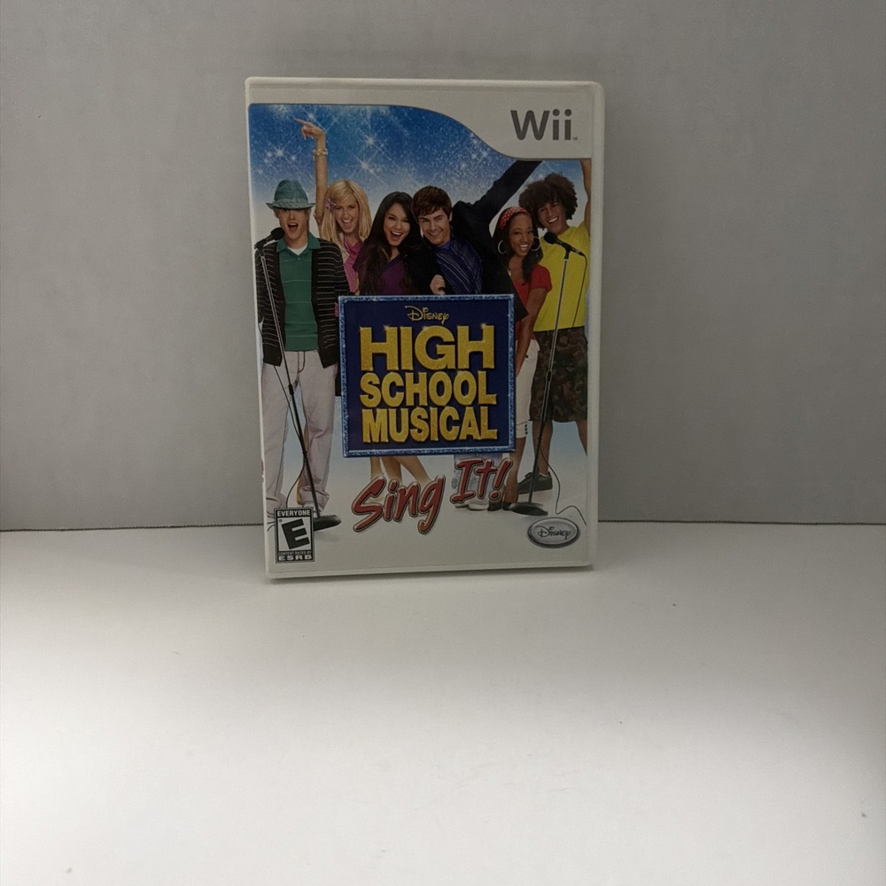 Disney High School Musical Sing It! Nintendo Wii Game CIB With Manual RVL P RH2E